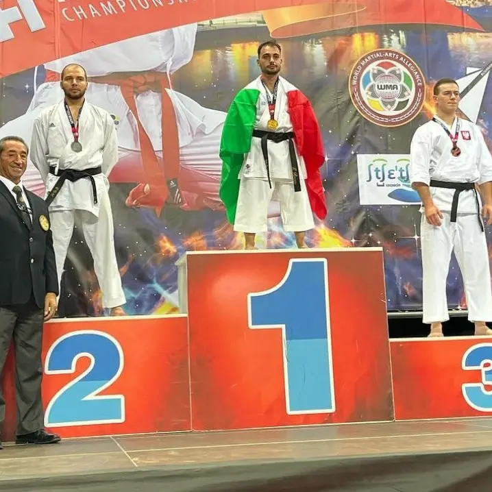 È calabrese il campione del mondo di Karate: Rocco Graziano conquista il podio