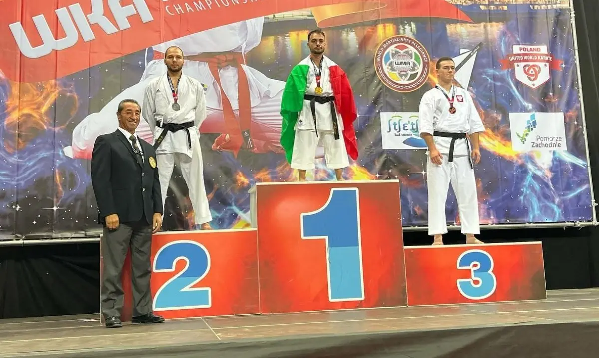 È calabrese il campione del mondo di Karate: Rocco Graziano conquista il podio