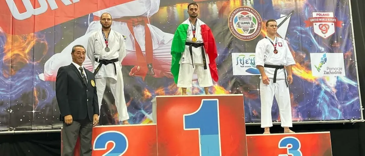 È calabrese il campione del mondo di Karate: Rocco Graziano conquista il podio