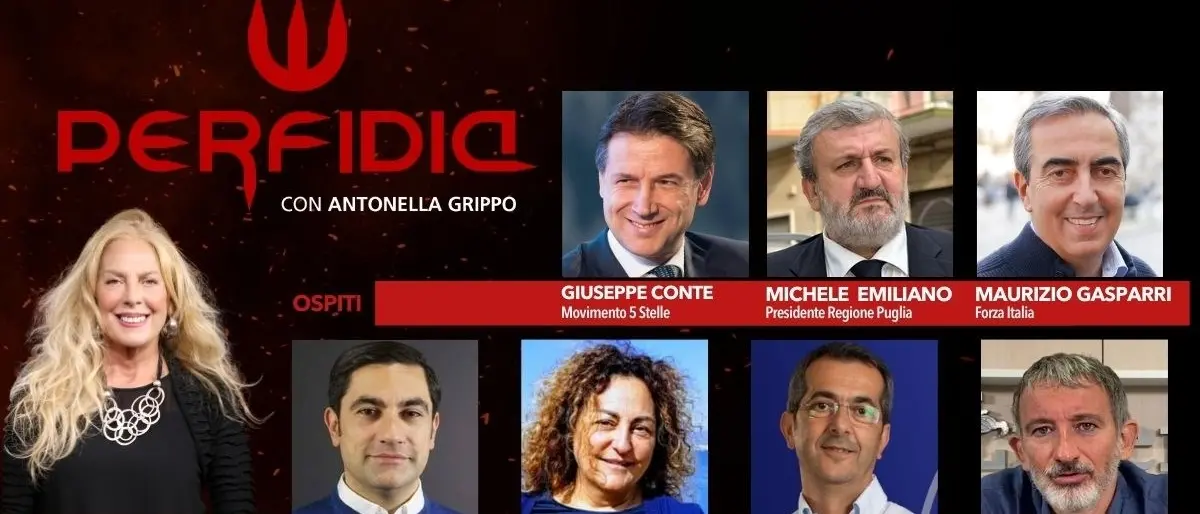 A Perfidia il leader 5stelle Giuseppe Conte: appuntamento questa sera alle 21:30 su LaC