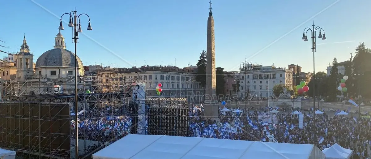 «Costruiremo un’Italia più giusta»: il Centrodestra chiude la campagna elettorale a Roma