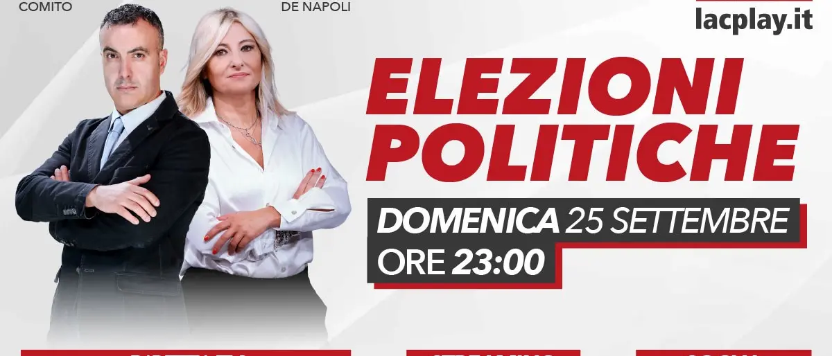 Elezioni 2022, lo spoglio e i risultati in diretta su LaC a partire dalle 23
