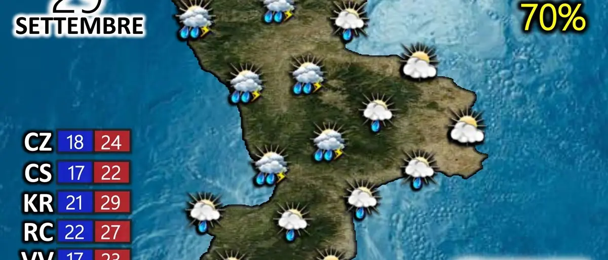 Ancora flussi di aria atlantica sulla Calabria: le previsioni per i prossimi due giorni
