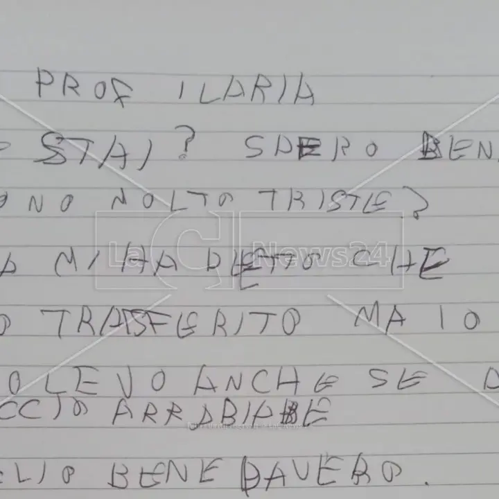 La sua insegnante di sostegno è stata uccisa ma lei non lo sa, la straziante lettera: «Quando potrò riabbracciarti?»