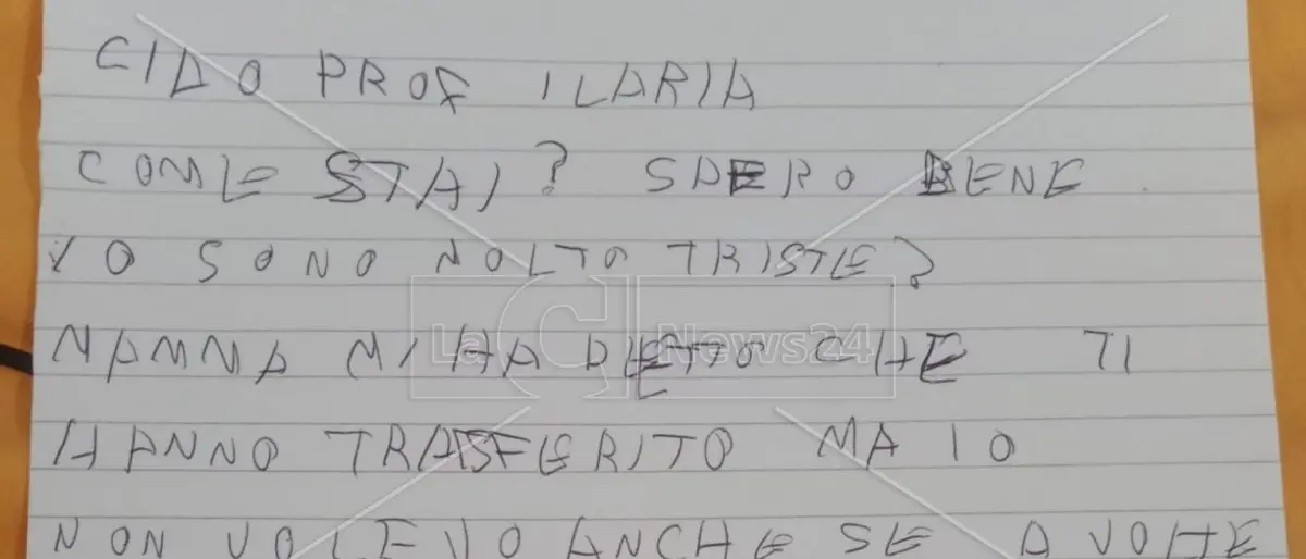 La sua insegnante di sostegno è stata uccisa ma lei non lo sa, la straziante lettera: «Quando potrò riabbracciarti?»