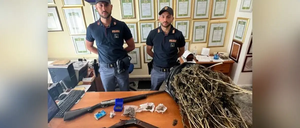 Vibo Valentia, rinvenute armi e oltre un chilo di marijuana: denunciata una persona