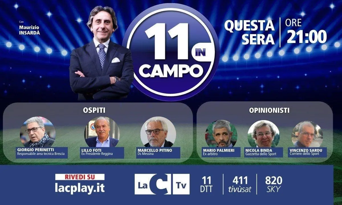 Su LaC Tv il presidente che portò la Reggina in Serie A: Lillo Foti ospite di “11 in campo”