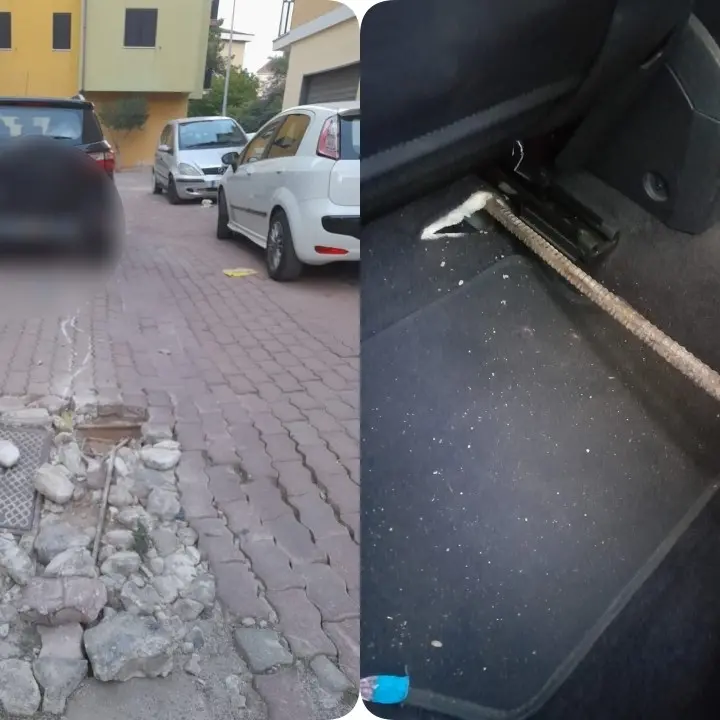 Rischiano di venire infilzati da un tondino di ferro mentre sono in auto: tragedia sfiorata a Corigliano Rossano