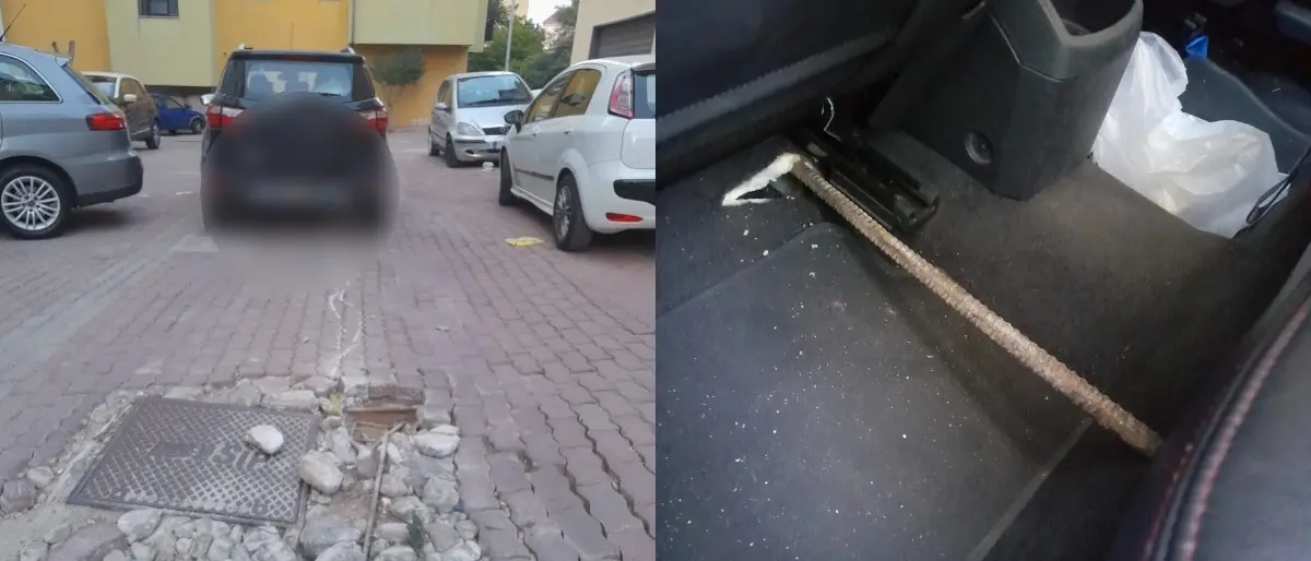 Rischiano di venire infilzati da un tondino di ferro mentre sono in auto: tragedia sfiorata a Corigliano Rossano