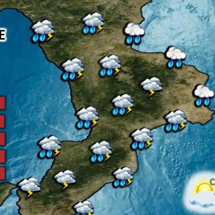 Meteo, in Calabria arriva il maltempo: allerta arancione sul Tirreno cosentino