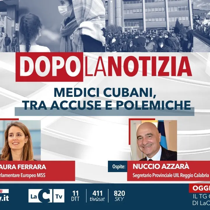 Medici cubani tra accuse e polemiche, torna alle 14.30 l’appuntamento con Dopo la notizia