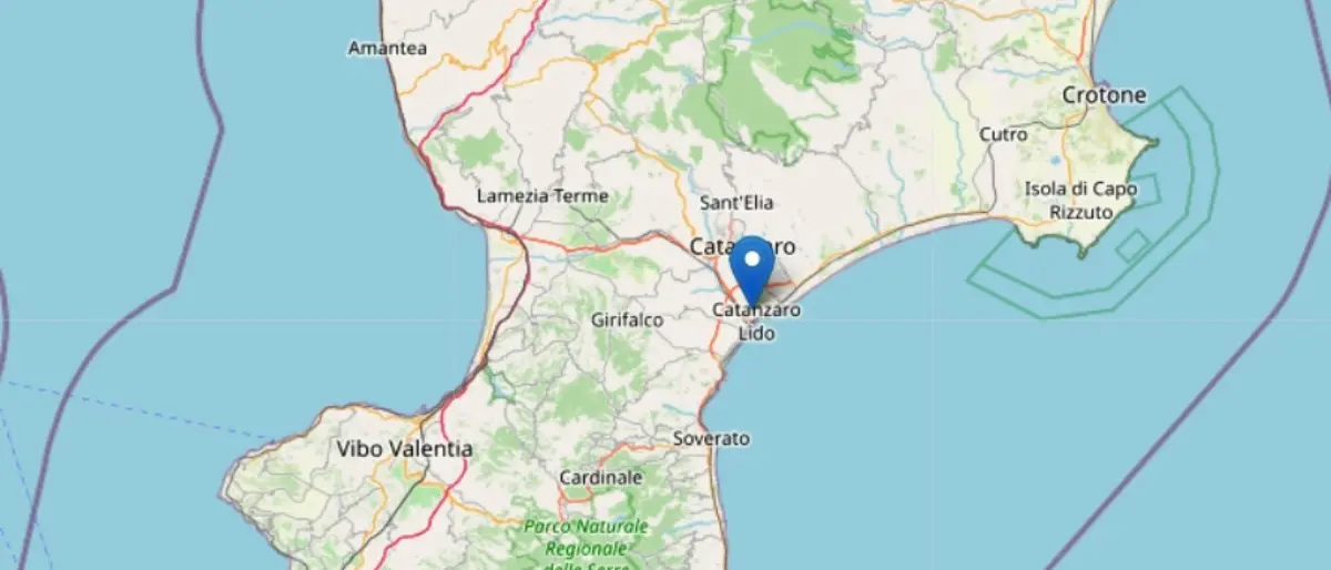 Terremoto all’alba nel Catanzarese, scossa 3.0 a San Floro