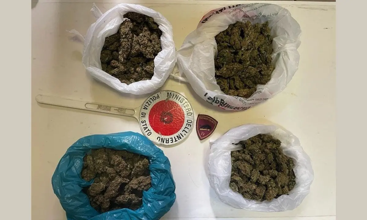 Crotone, rinvenuti in un palazzo dismesso del centro storico 450 grammi di marijuana