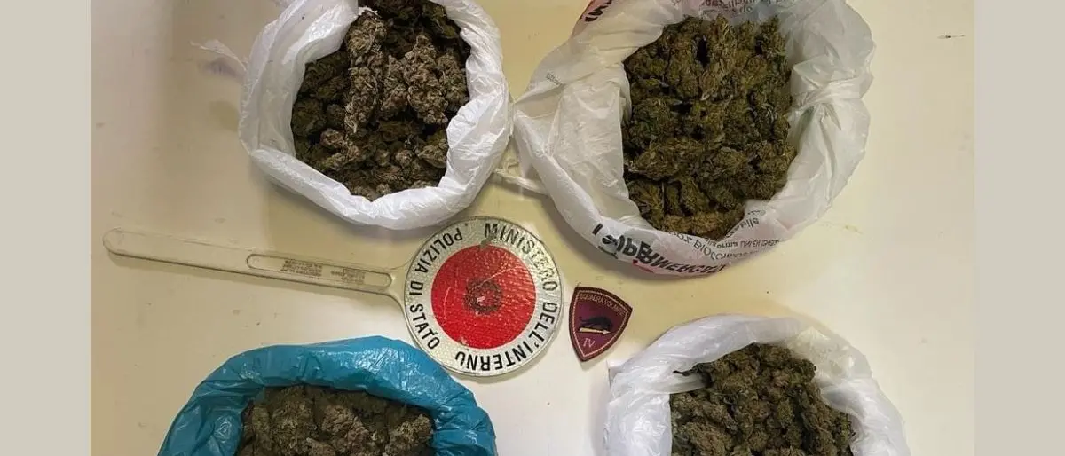 Crotone, rinvenuti in un palazzo dismesso del centro storico 450 grammi di marijuana