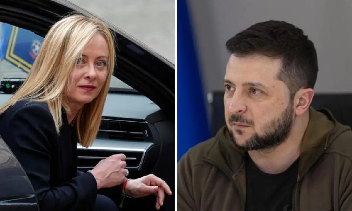 Ucraina, la Meloni a Zelensky : «L’Italia sarà sempre dalla vostra parte. Non sei solo»