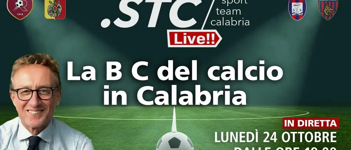 La B C del calcio in Calabria, appuntamento in diretta su LaC News24