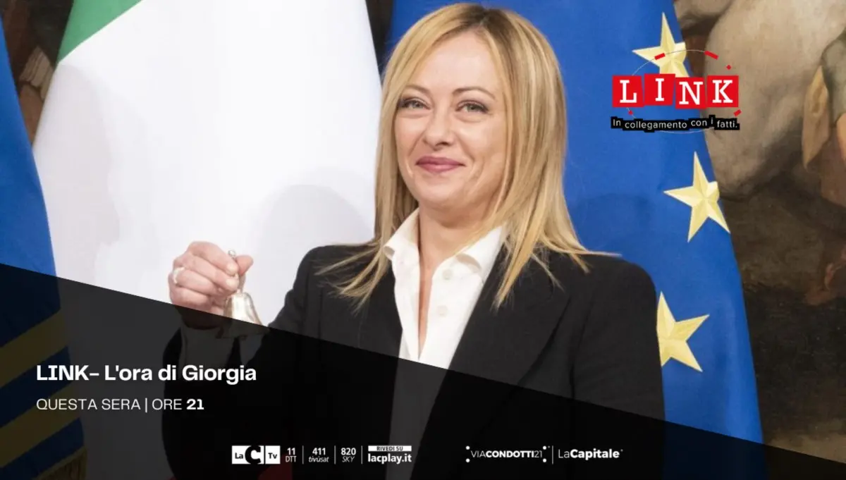 L’ora di Giorgia Meloni, questa sera a Link i primi giorni del nuovo Governo e le sfide per il futuro