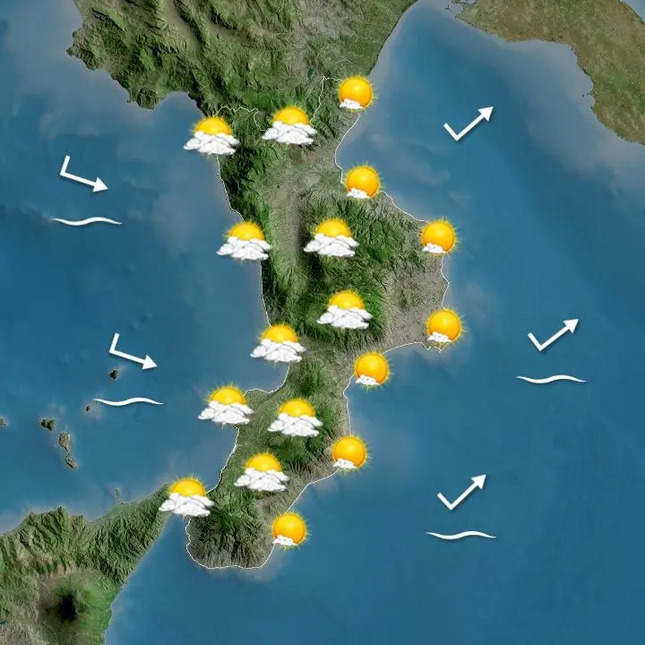 Meteo, in Calabria per il ponte di Ognissanti giornate di sole ma temperature in lieve calo