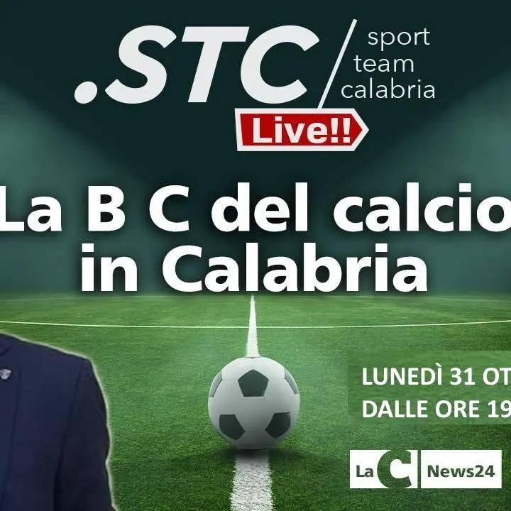 Torna l’appuntamento con La B C del calcio calabrese: alle 19 in diretta su LaC News24