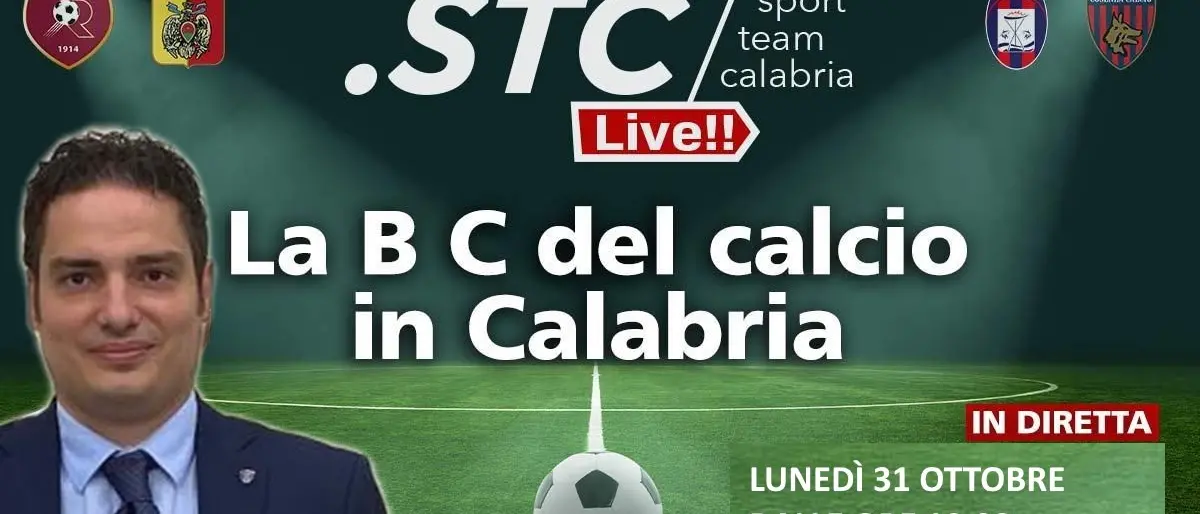 Torna l’appuntamento con La B C del calcio calabrese: alle 19 in diretta su LaC News24