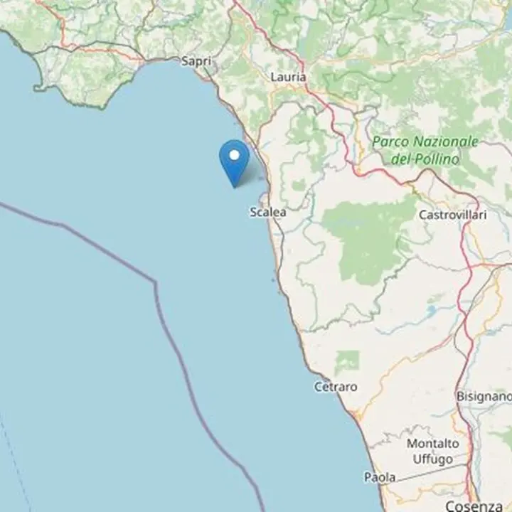 Terremoto in Calabria, scossa di magnitudo 5.1 davanti alla costa tirrenica cosentina