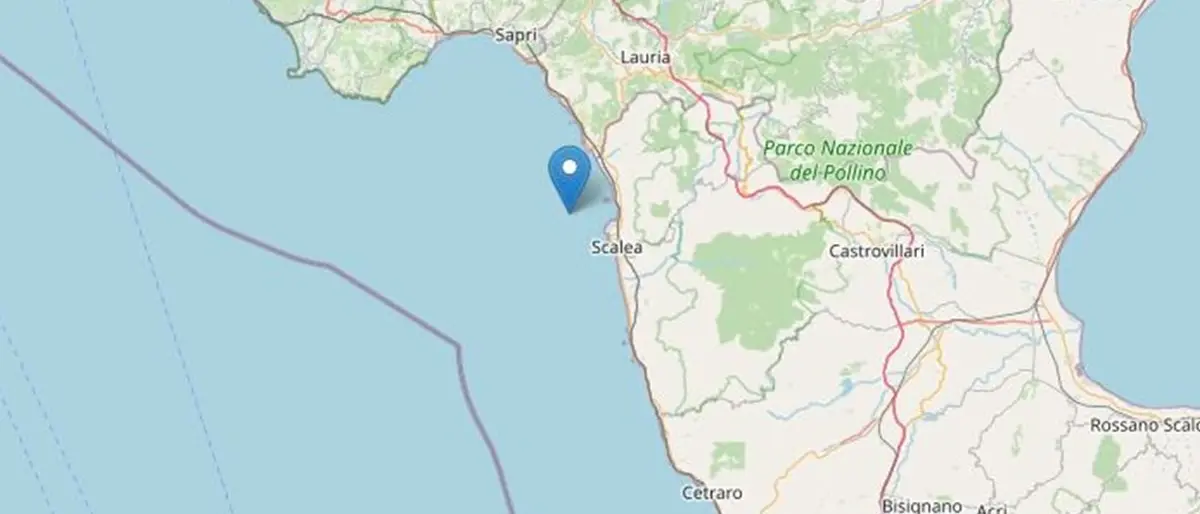 Terremoto in Calabria, scossa di magnitudo 5.1 davanti alla costa tirrenica cosentina
