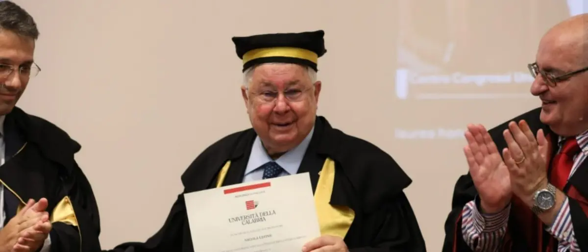 All'imprenditore vibonese Pippo Callipo l'Unical conferisce la laurea honoris causa