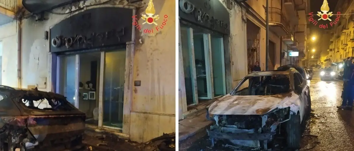 Incendio a Lamezia Terme, in fiamme 2 auto nella notte: si propende per la matrice non dolosa