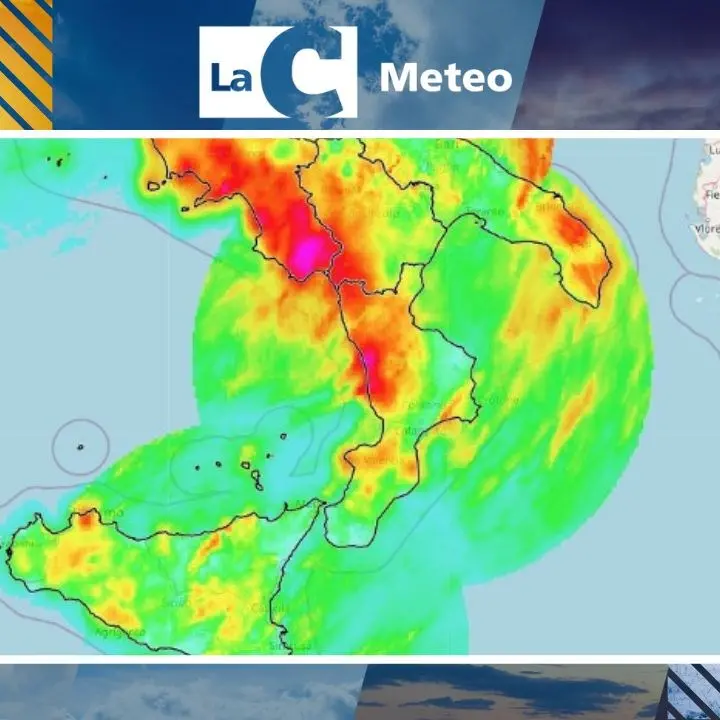 Piogge sul settore tirrenico e fiocchi di neve su Sila e Pollino, la situazione meteo in Calabria