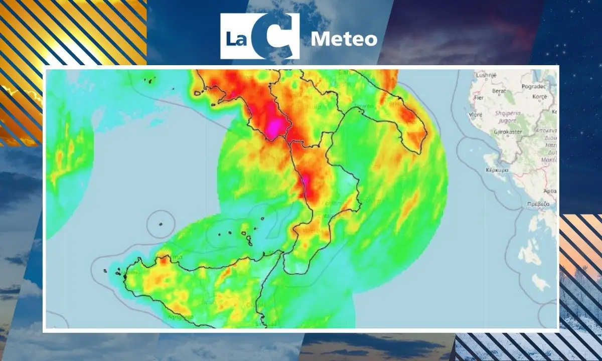 Piogge sul settore tirrenico e fiocchi di neve su Sila e Pollino, la situazione meteo in Calabria