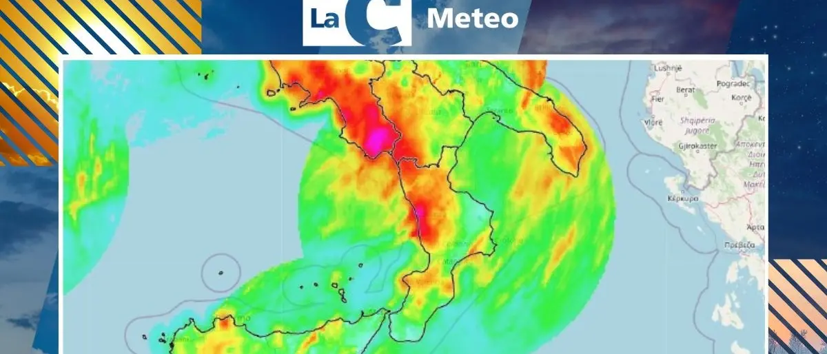 Piogge sul settore tirrenico e fiocchi di neve su Sila e Pollino, la situazione meteo in Calabria