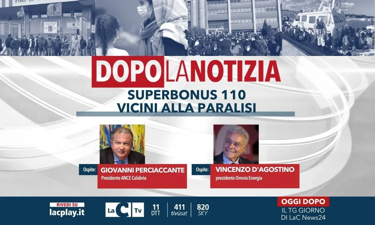 Superbonus 110, vicini alla paralisi: ne abbiamo parlato a Dopo la notizia, ecco la puntata