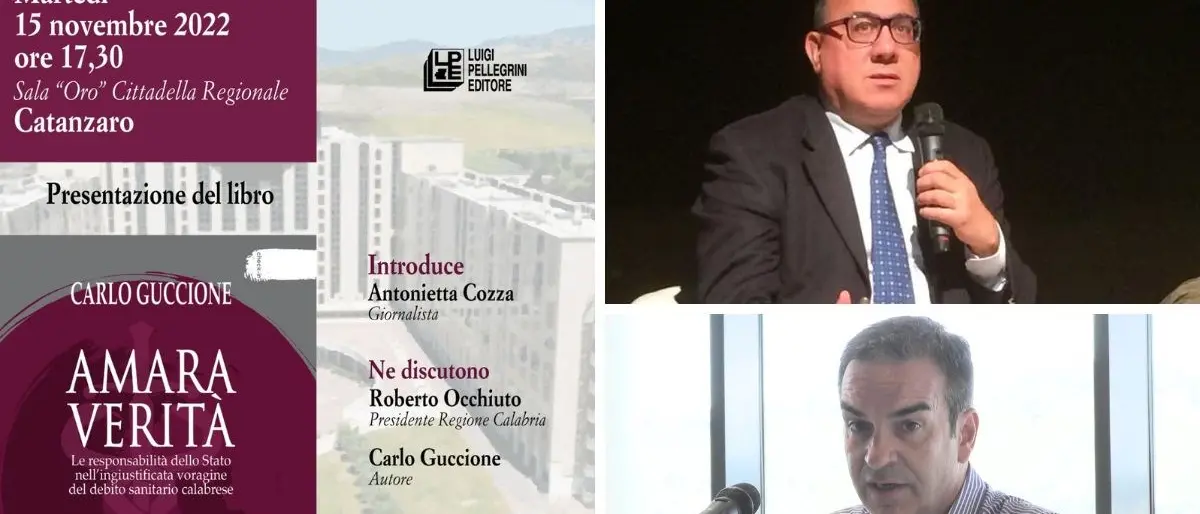 Il governatore Occhiuto si confronta con Guccione autore del libro Amara verità
