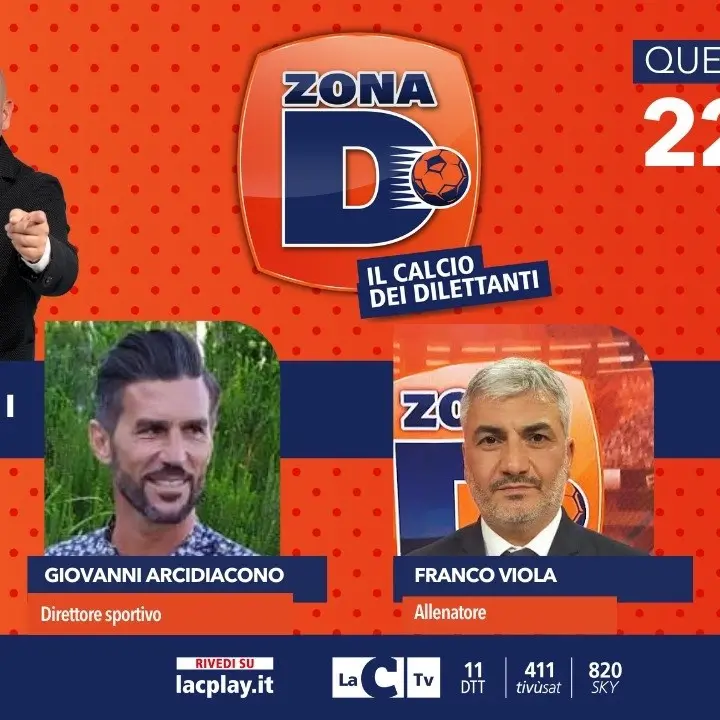 Zona D, il ds Giovanni Arcidiacono e l’allenatore Franco Viola ospiti dell’ottava puntata del format