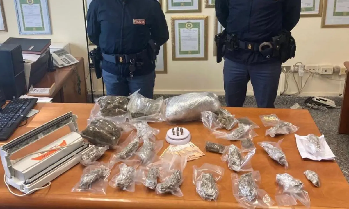 Vibo Valentia, nascondeva in casa 2 chili di marijuana e delle munizioni: arrestato