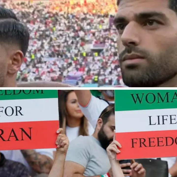 Mondiali, i calciatori dell’Iran non cantano l’inno nazionale: la protesta contro il regime di Teheran