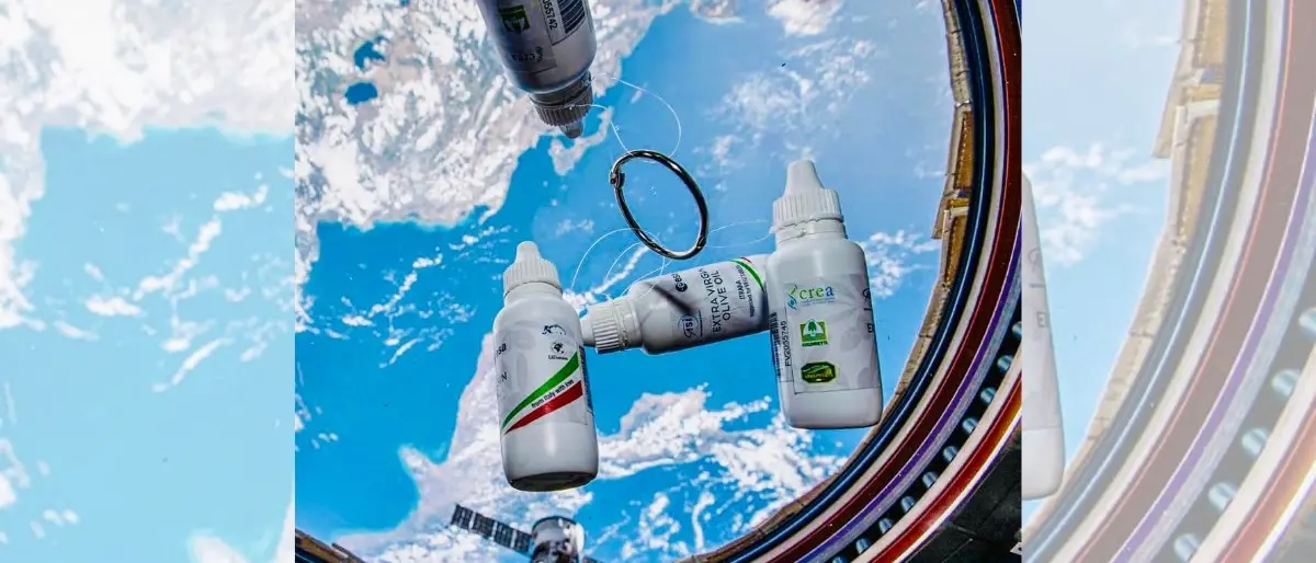 L’olio calabrese vola nello Spazio, lo scatto di Samantha Cristoforetti immortala anche la regione