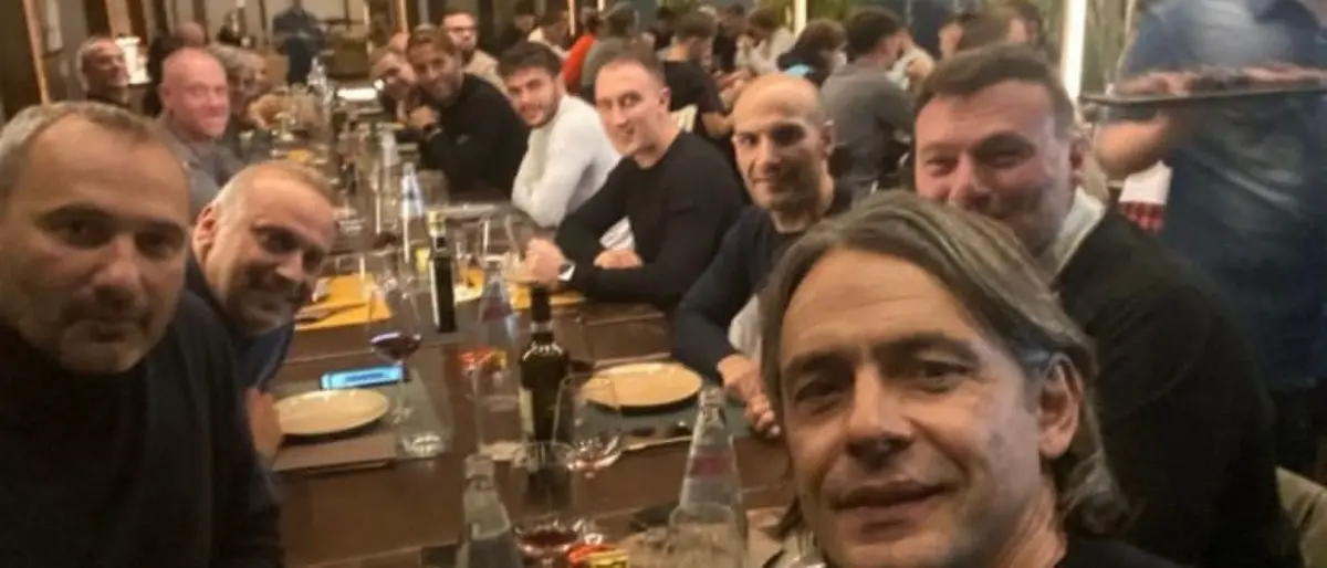 Reggina, Inzaghi a cena con staff e dirigenti. Poi racconta: «Ecco quando ho capito di essere nel posto giusto»