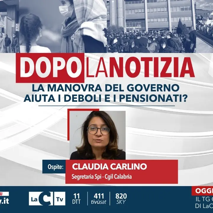 Fasce deboli e pensioni nella manovra finanziaria del governo, ne parliamo oggi a Dopo la notizia