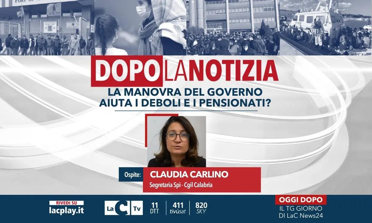 Fasce deboli e pensioni nella manovra finanziaria del governo, ne parliamo oggi a Dopo la notizia