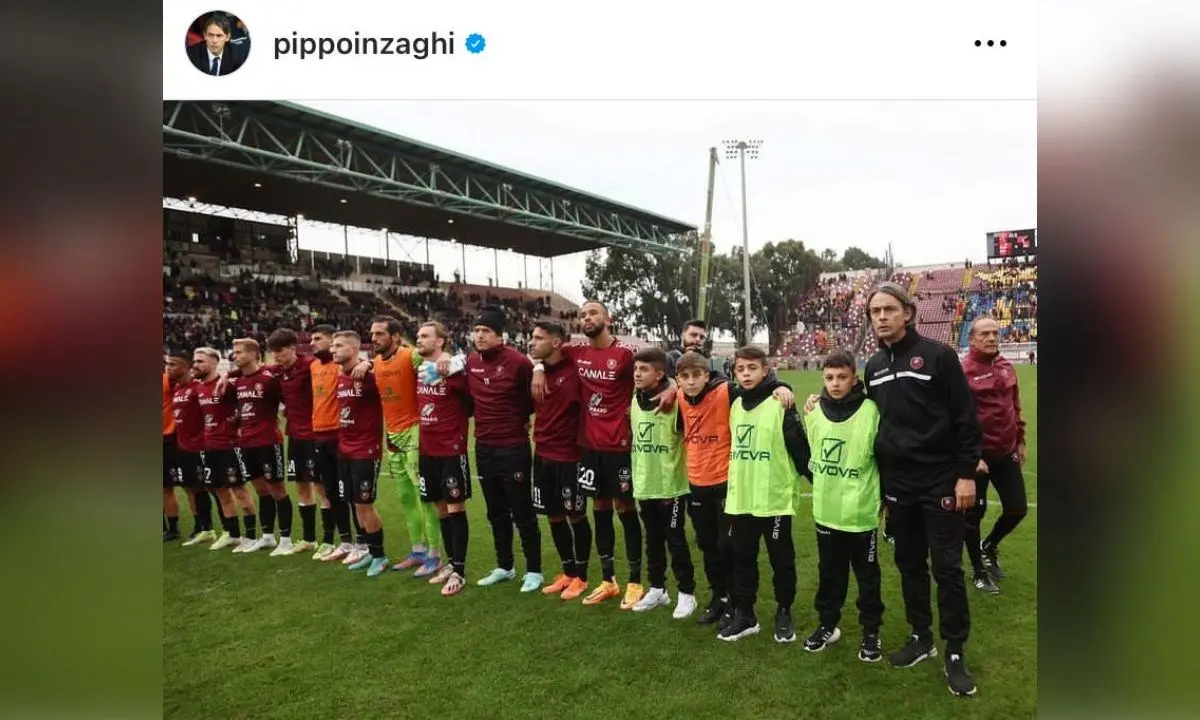 Reggina, Inzaghi sui social chiude le polemiche scaturite dopo la partita col Benevento