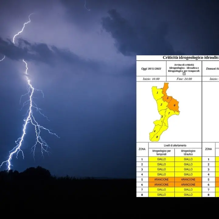 Meteo, la Calabria stretta nella morsa del maltempo: le previsioni per l’1 e il 2 dicembre