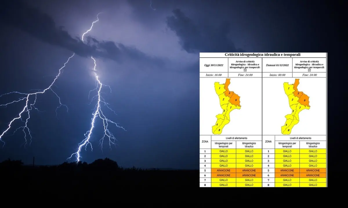 Meteo, la Calabria stretta nella morsa del maltempo: le previsioni per l’1 e il 2 dicembre