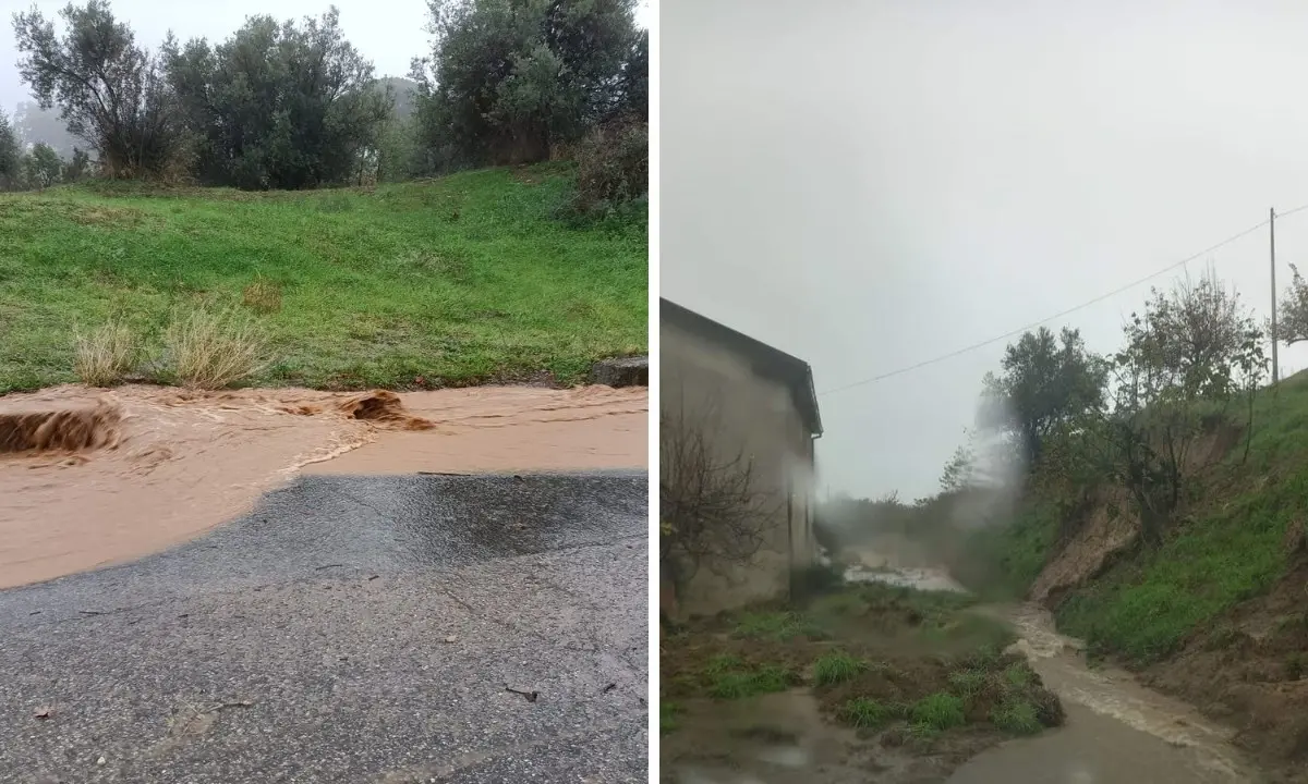 Frane e smottamenti a causa del maltempo, una frazione di Vaccarizzo Albanese isolata da ieri