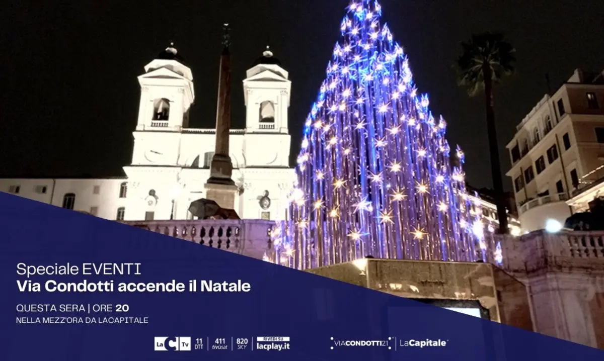 Roma, via Condotti accende il Natale: questa sera lo speciale de LaCapitale