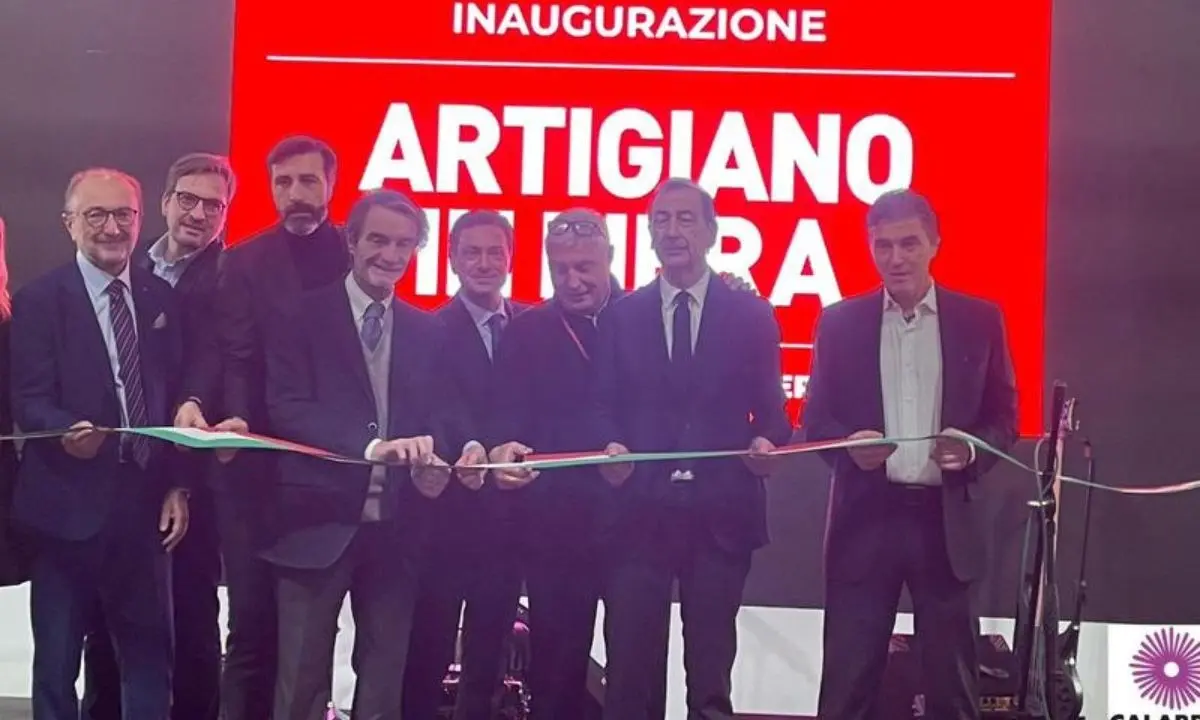 Milano, l’assessore regionale Varì al taglio del nastro inaugurale di Artigiano in fiera