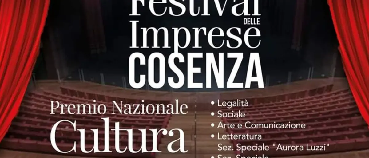 Premio nazionale cultura d’impresa, l’11 dicembre la quindicesima edizione a Rende