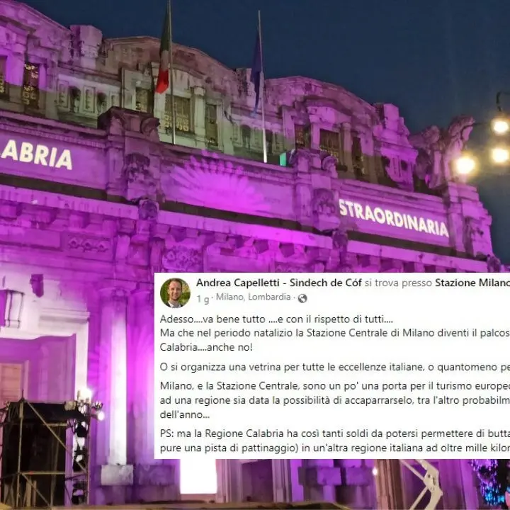 Al sindaco leghista del paesino bergamasco non piace la Calabria a Milano: «Anche no!»