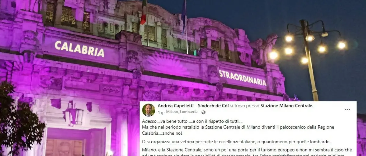 Al sindaco leghista del paesino bergamasco non piace la Calabria a Milano: «Anche no!»