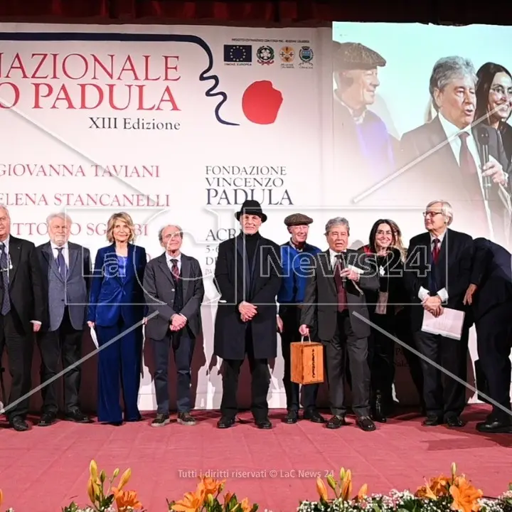 Acri, cala il sipario sulla tredicesima edizione del Premio nazionale “Vincenzo Padula”